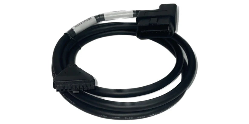 Cable Para HOS PT30 Pacific Track para ELD App con conector de panel Volvo cuadrado, Cable OBDII cuadrado negro de uso ligero
